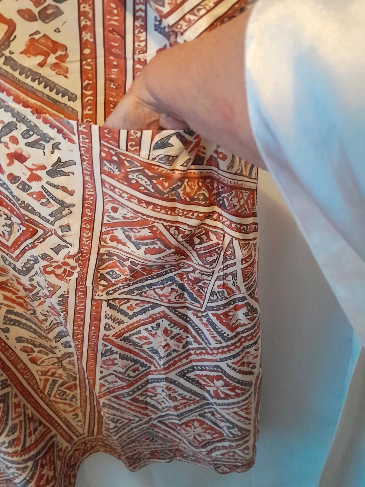 Vestido Largo Fluido Estilo Kaftán con Estampado Étnico Talla: 5XL – photo 8